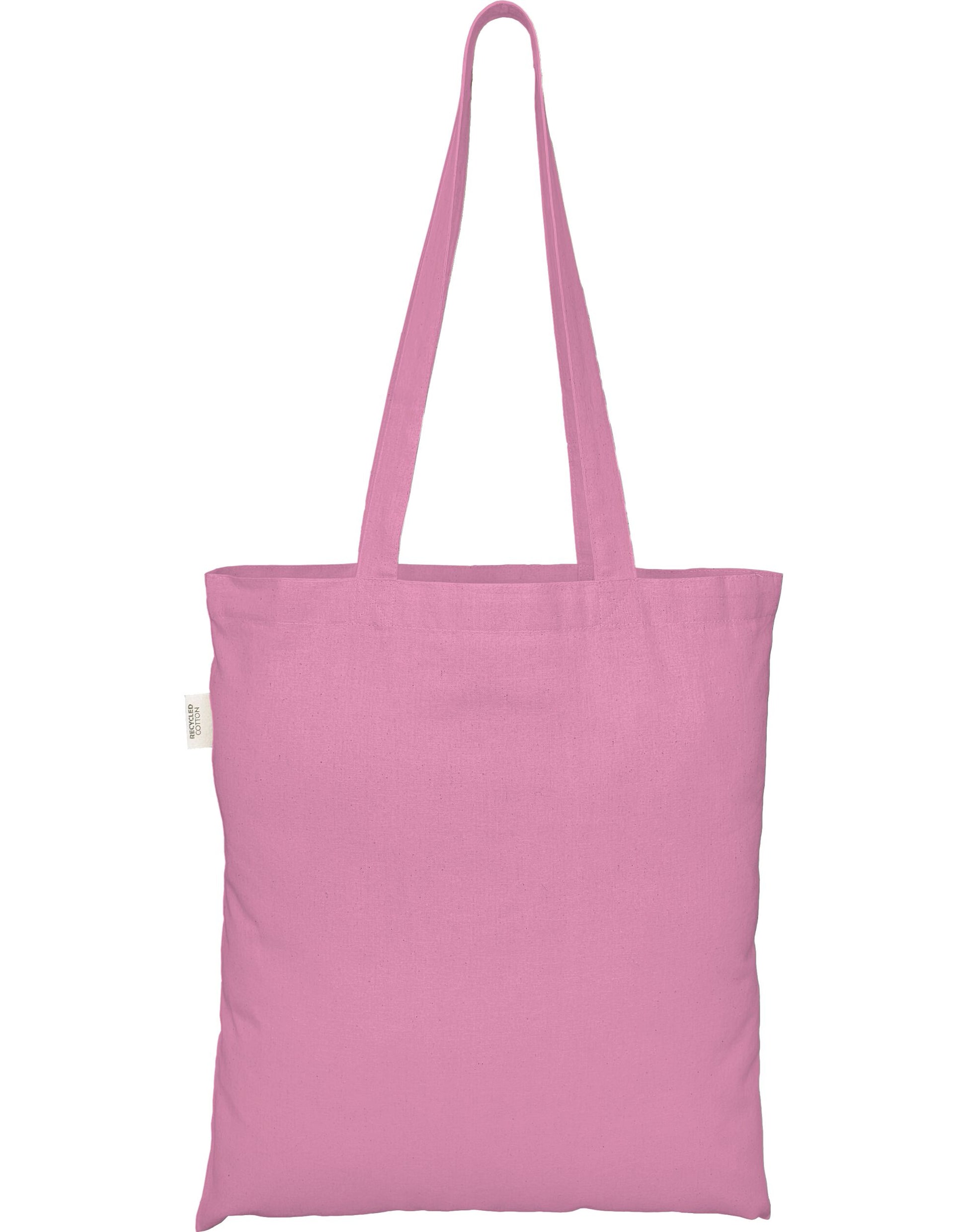 100% Recycled Cotton Tote Bag - Pink