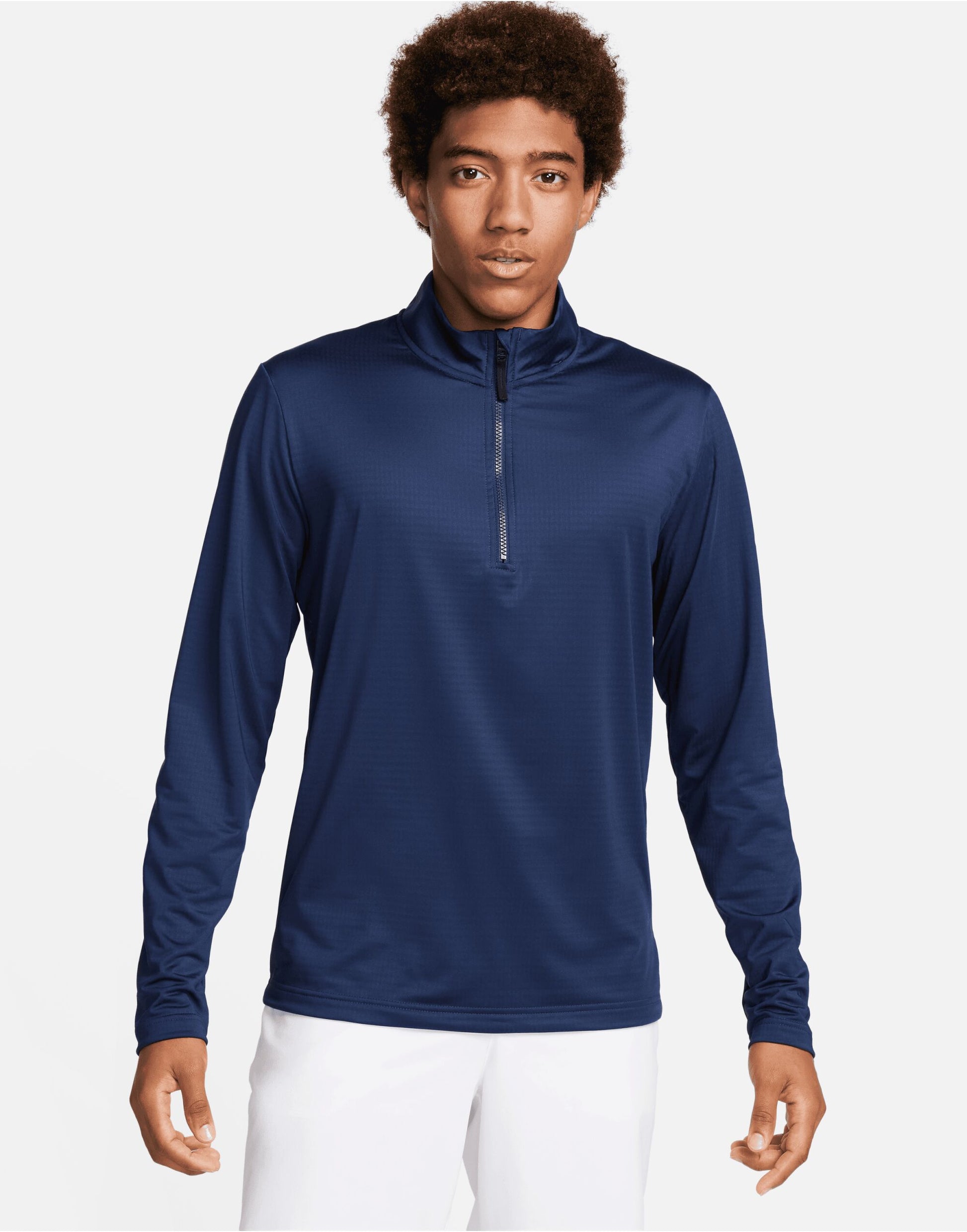 Dri-Fit 1/2 Zip Top - Midnight Navy/White