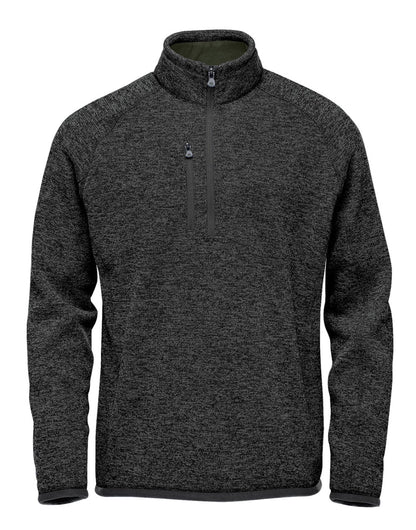 Men's Pure Earth Avalante 1/4 Zip Pullover - Black Heather