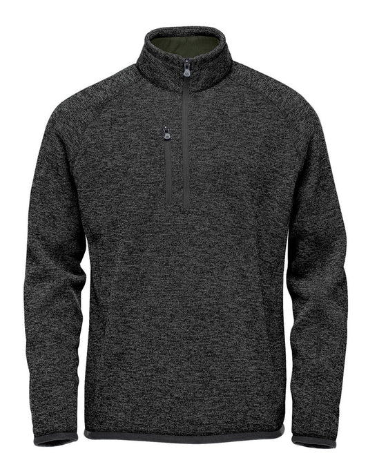 Men's Pure Earth Avalante 1/4 Zip Pullover - Black Heather