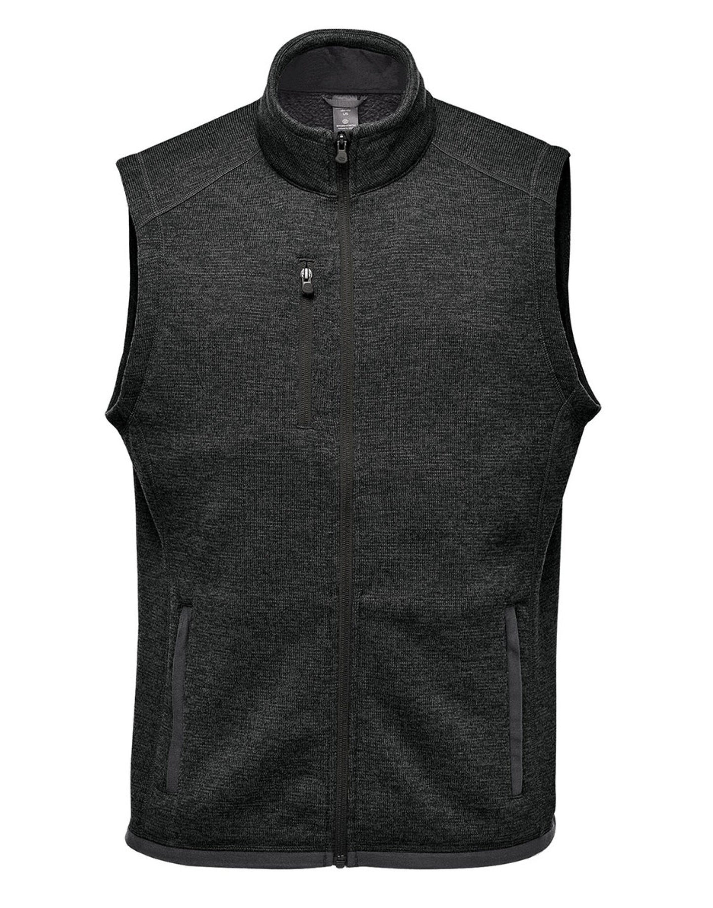 Men's Pure Earth Avalante Full Zip Fleece Vest - Black Heather