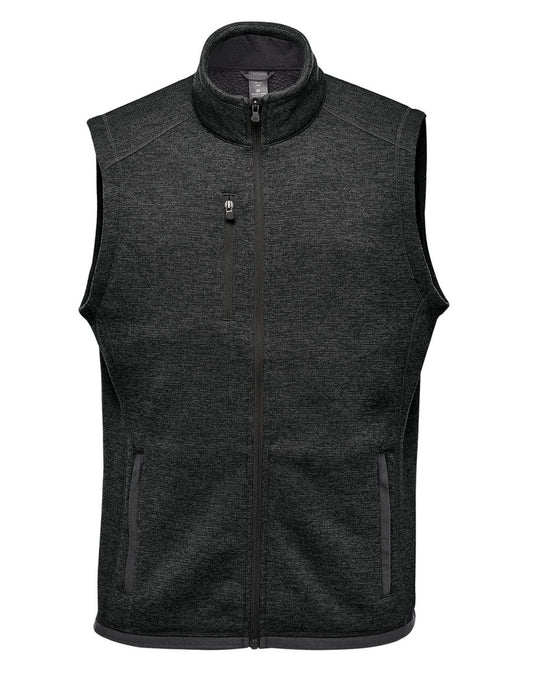 Men's Pure Earth Avalante Full Zip Fleece Vest - Black Heather