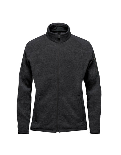 Women's Pure Earth Avalanche Full Zip Fleece Jacket - Black Heather