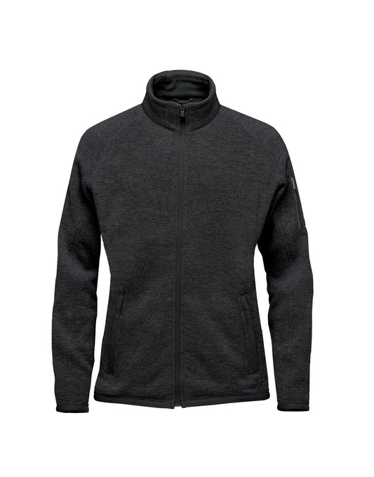 Women's Pure Earth Avalanche Full Zip Fleece Jacket - Black Heather
