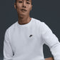 Club Fleece Crew - White/Black