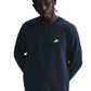 Club Fleece Crew - Obsidian/White