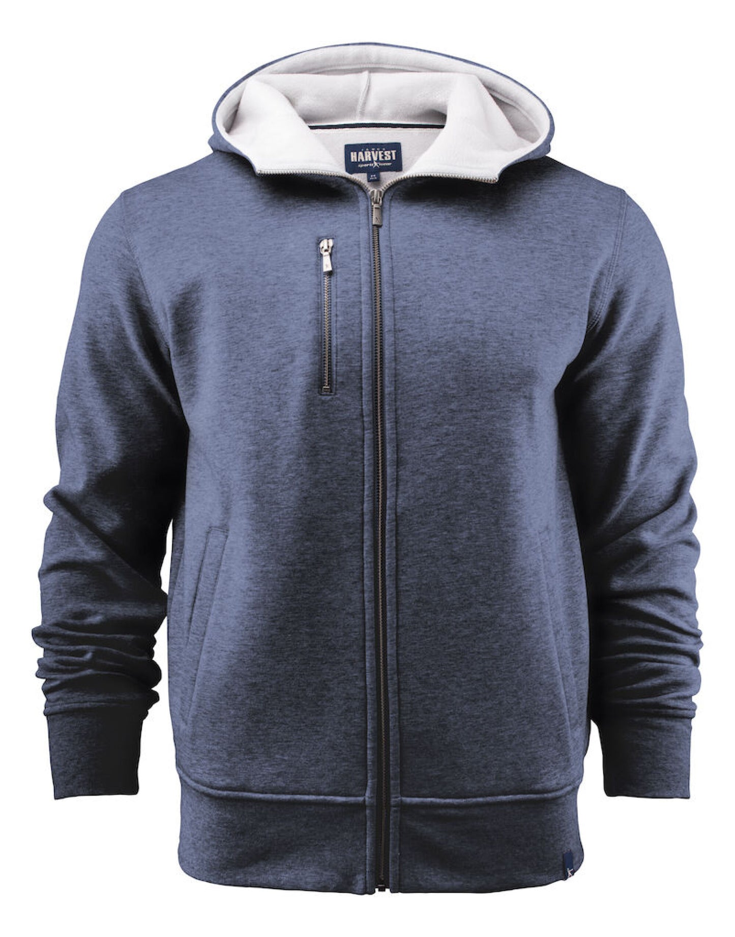 Parkwick Full Zip Hood - Dark Blue Melange
