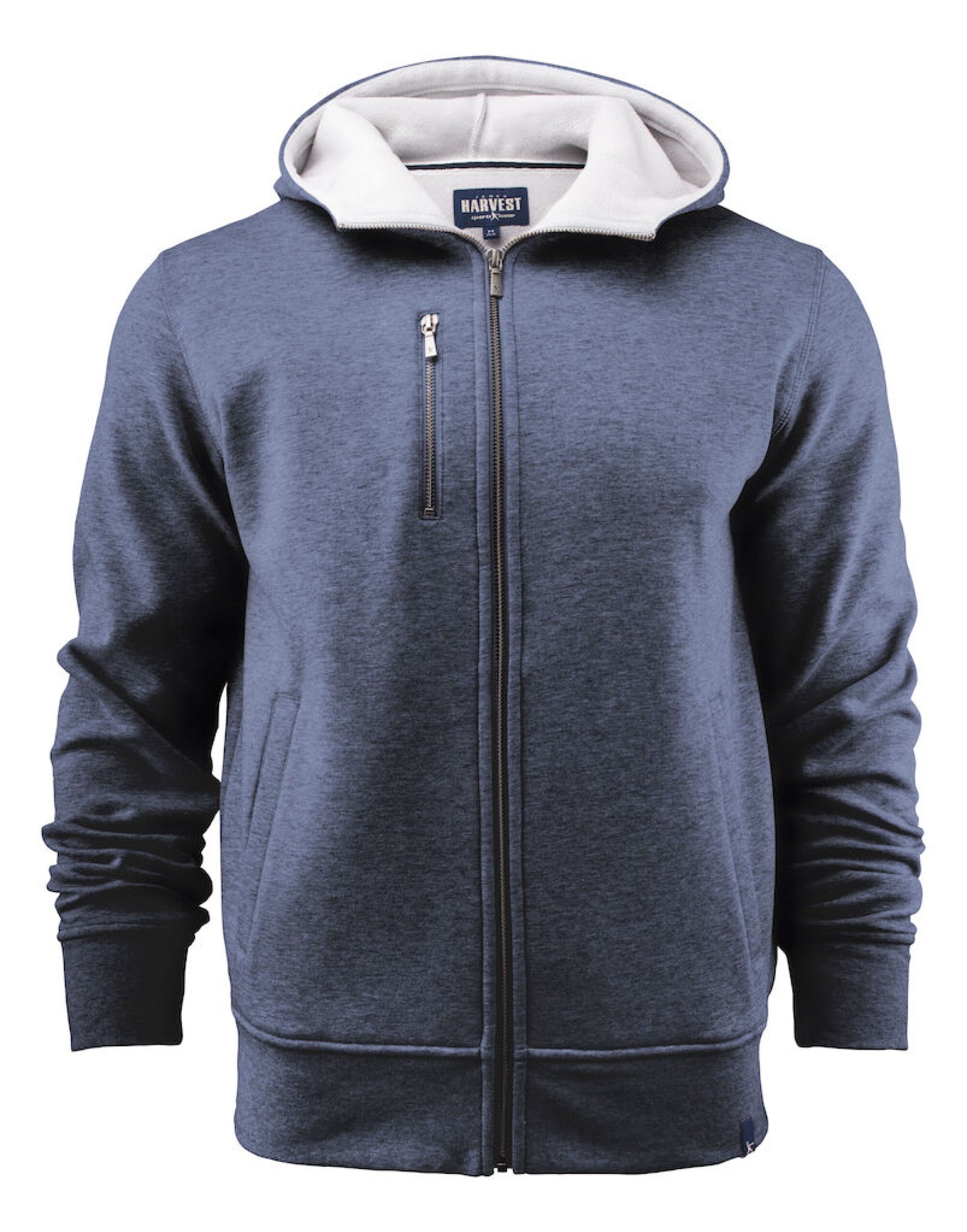 Parkwick Full Zip Hood - Dark Blue Melange