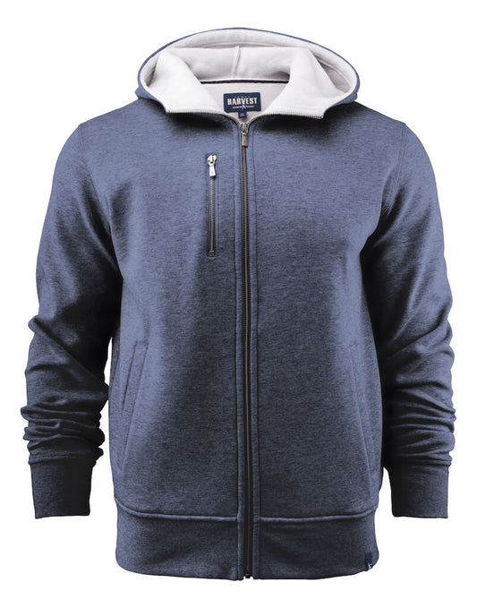 Parkwick Full Zip Hood - Dark Blue Melange
