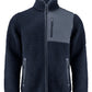 Kingsley Sherpa Full Zip Fleece - Navy