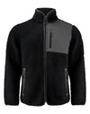 Kingsley Sherpa Full Zip Fleece - Black