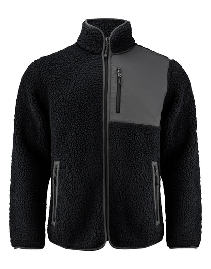 Kingsley Sherpa Full Zip Fleece - Black