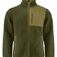 Kingsley Sherpa Full Zip Fleece - Moss Green
