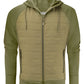 Keyport Full Zip Hooded Hybrid Jacket - Moss Green