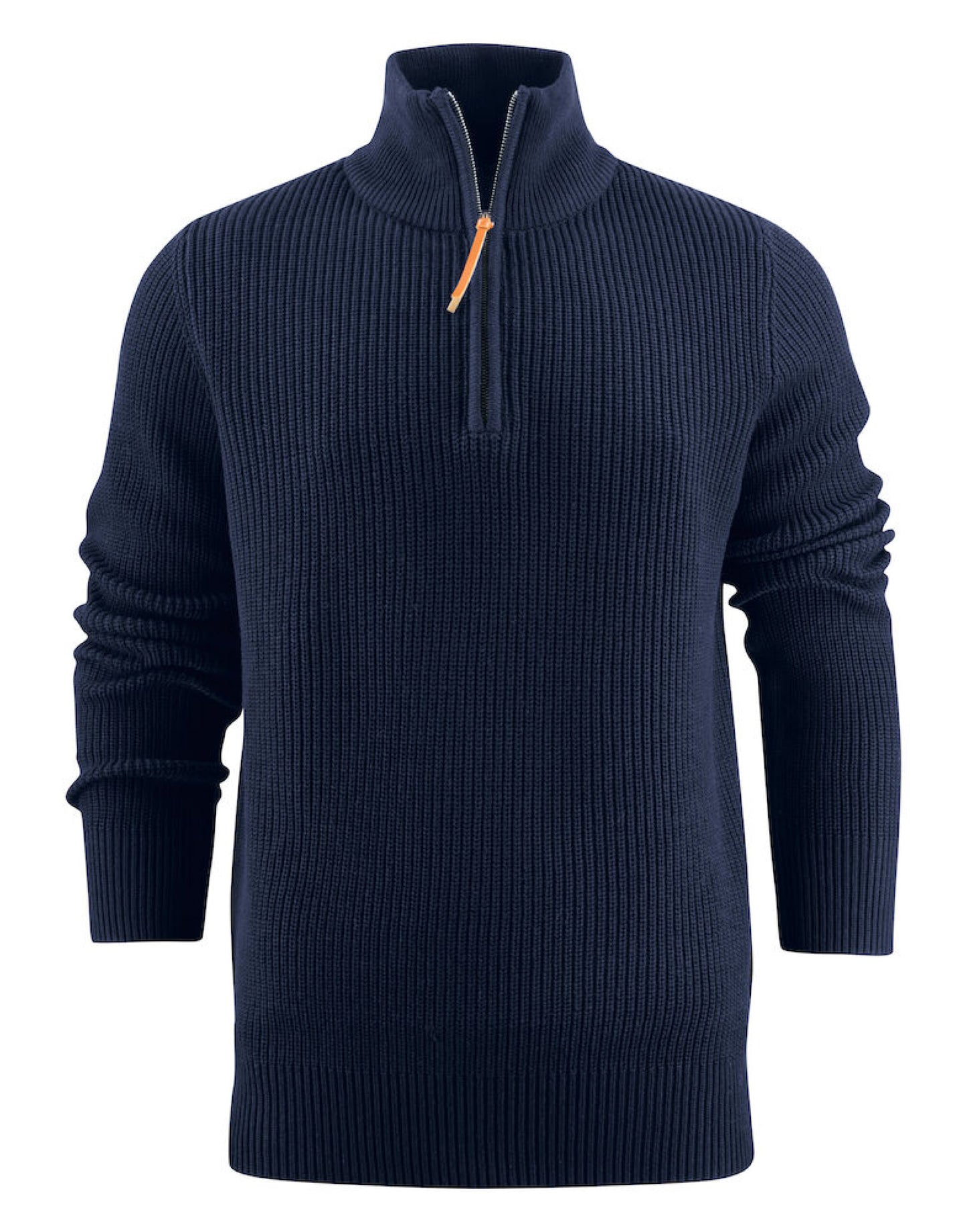 Flatwillow Heavy Knit 1/2 Zip Sweater - Navy