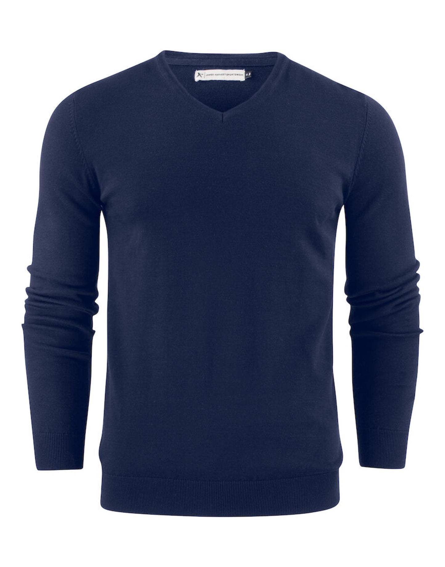 Ashland V-Neck Knit Sweat - Navy