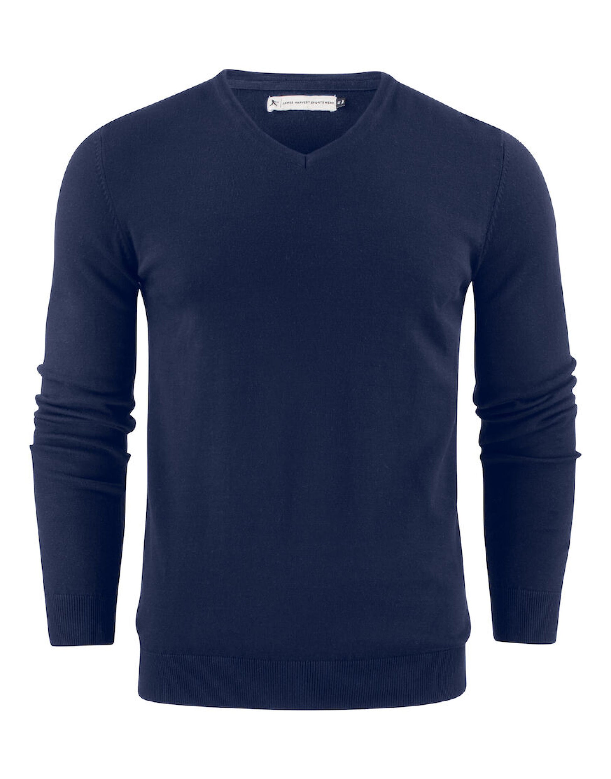 Ashland V-Neck Knit Sweat - Navy