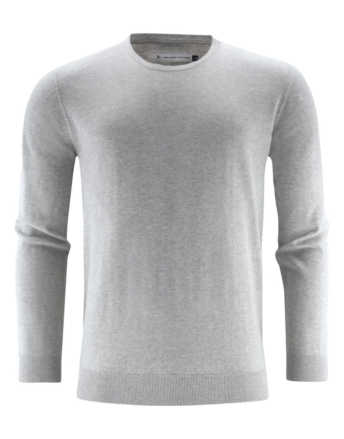 Ashland U-Neck Knit Sweat - Grey Melange