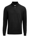 Ashland Unisex 1/2 Zip Knitted Sweater - Black