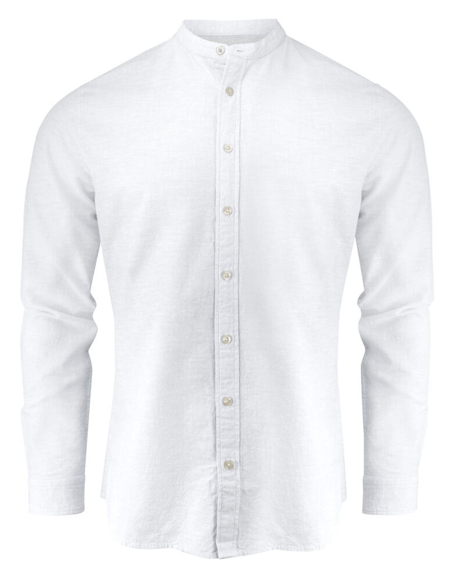 Townsend Linen-Blend Shirt - White