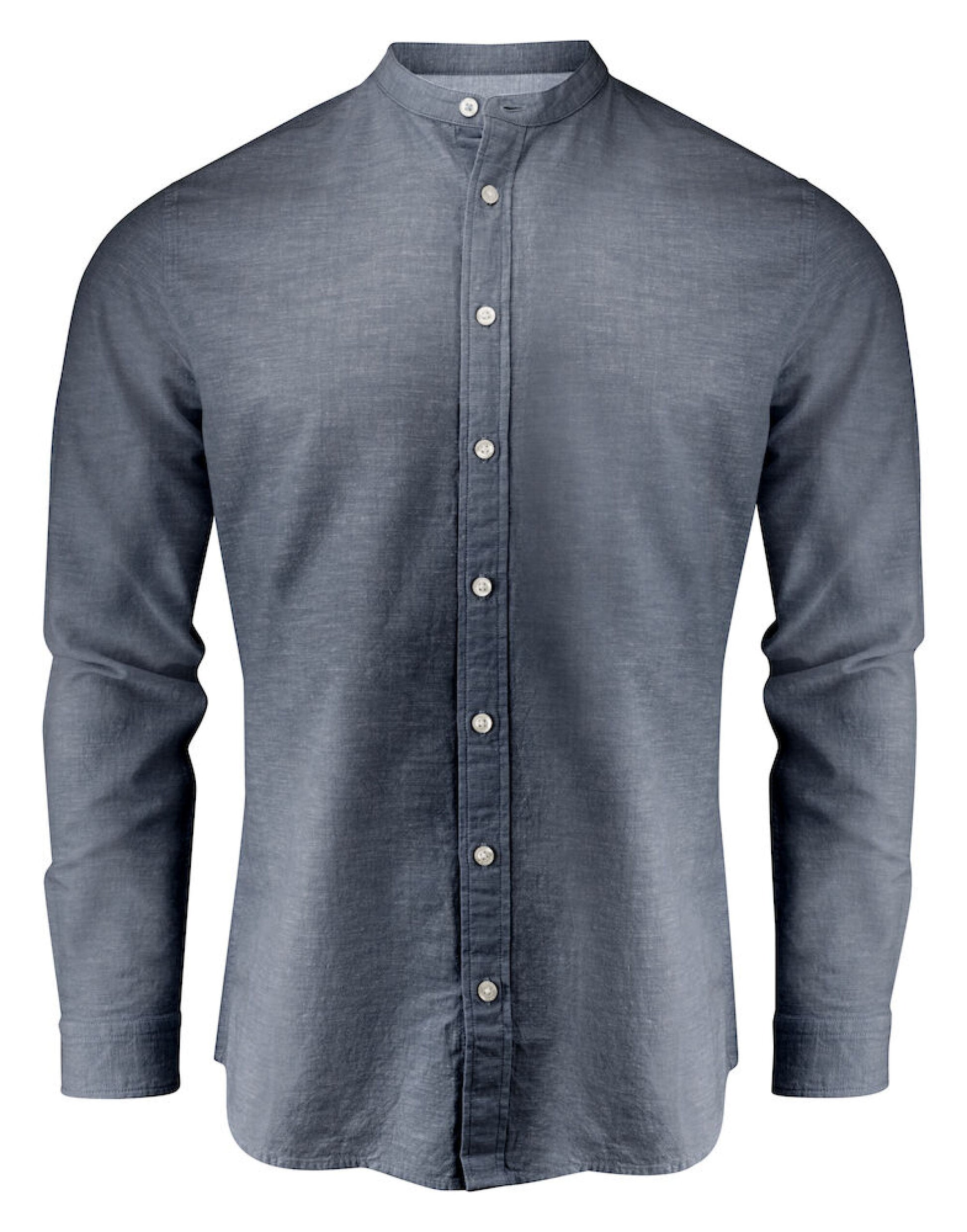 Townsend Linen-Blend Shirt - Navy