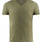 Whailford V-Neck T-Shirt - Moss Green