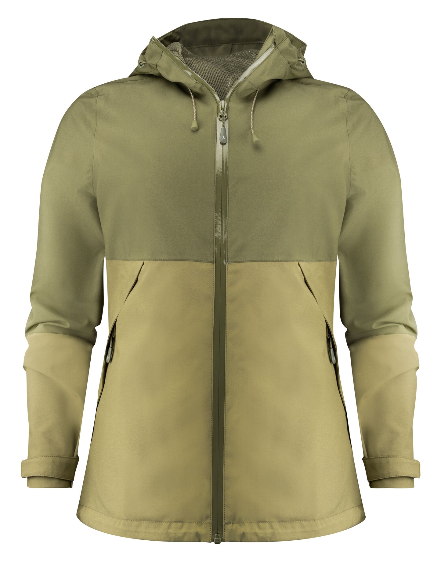 Ladies Northville Two-Tone Shell Jacket - Moss Green