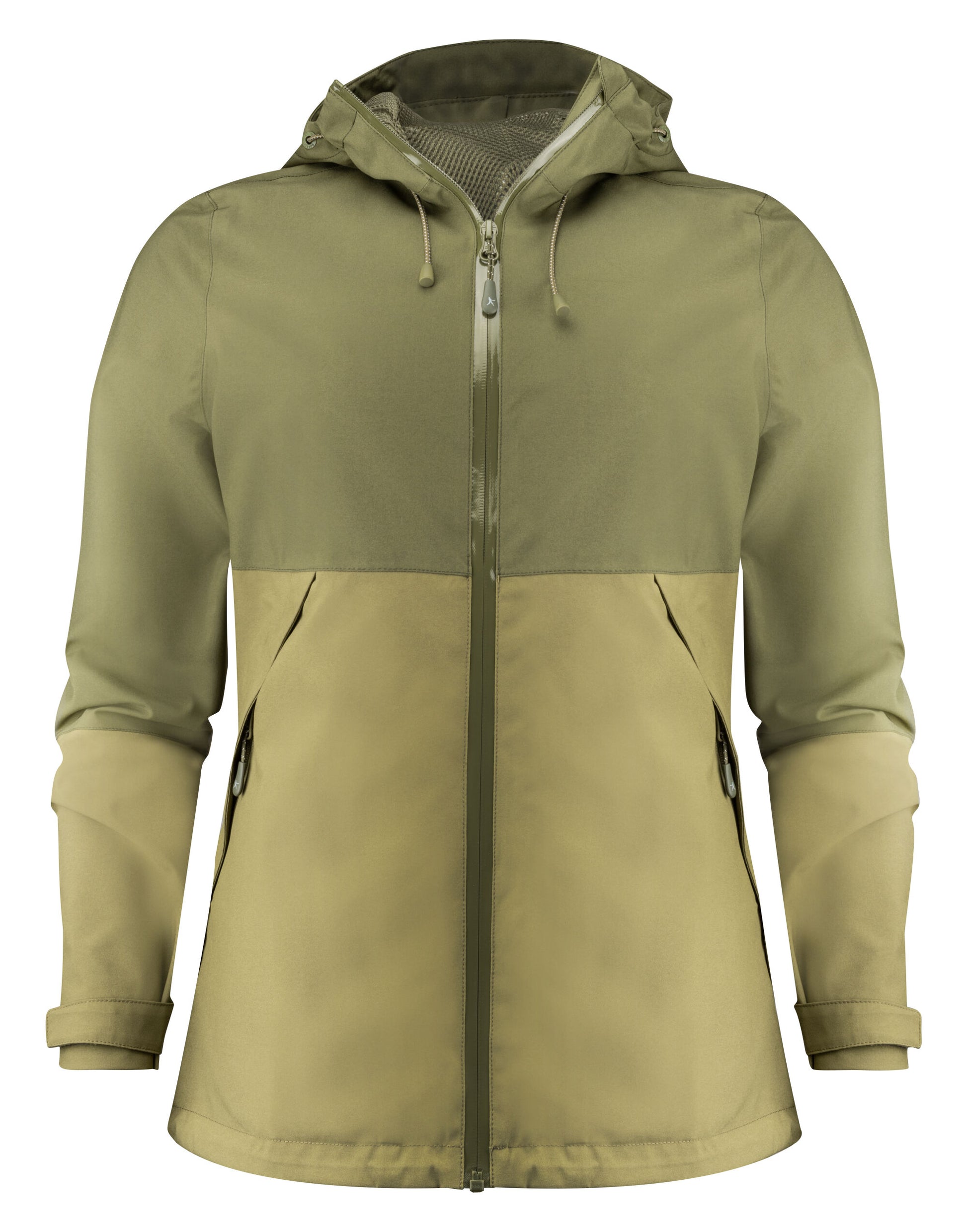 Ladies Northville Two-Tone Shell Jacket - Moss Green