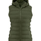 Ladies Woodlake Heights Padded Vest - Moss Green