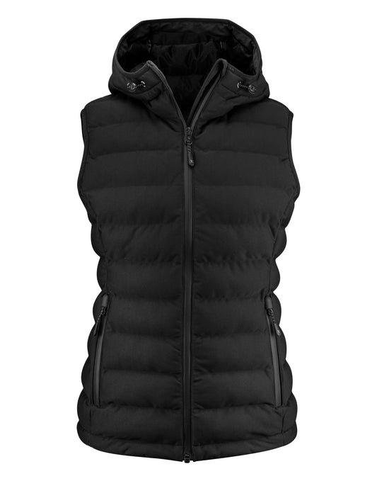 Ladies Woodlake Heights Padded Vest - Black