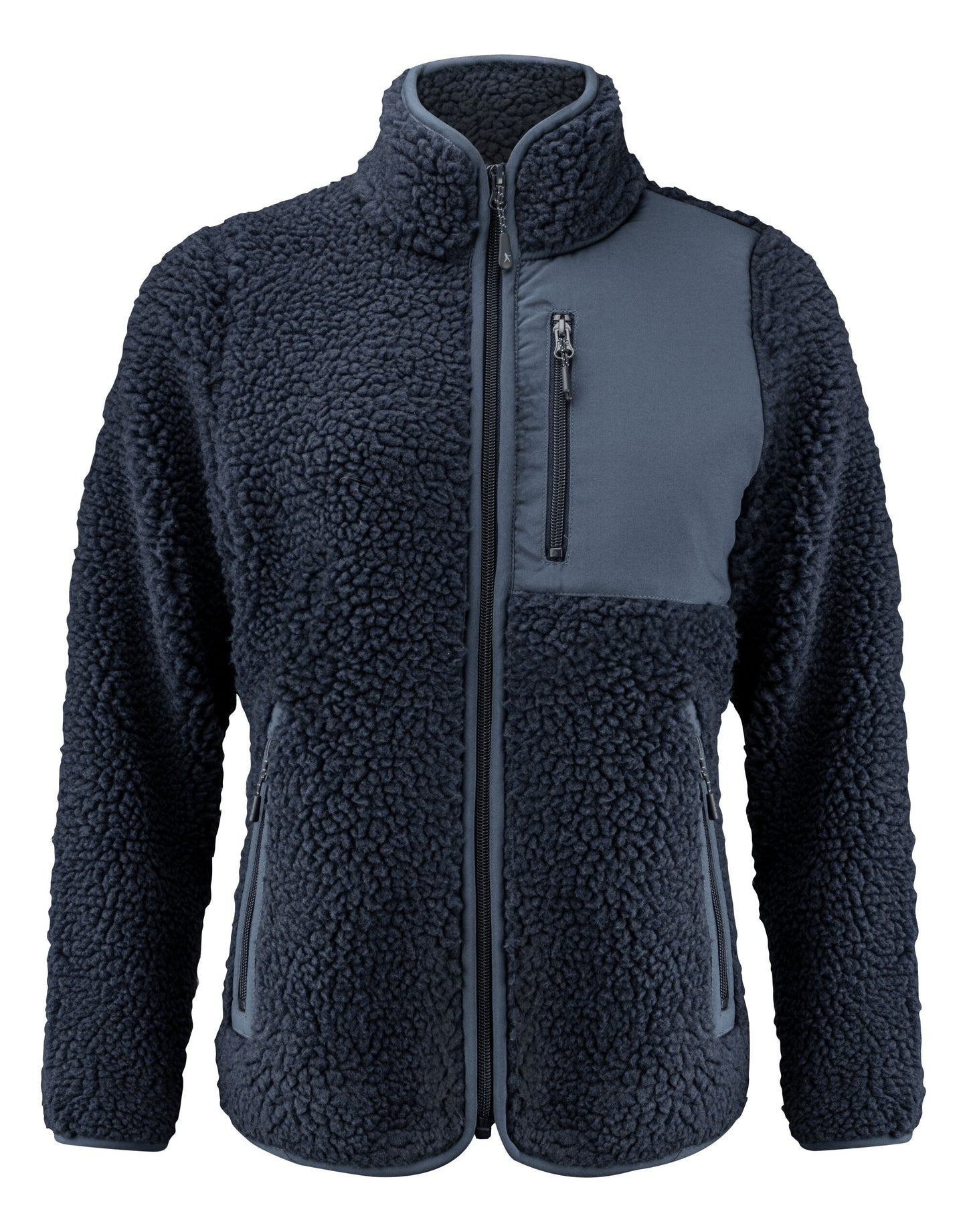 Ladies Kingsley Sherpa Full Zip Fleece - Navy