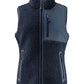 Ladies Kingsley Sherpa Fleece Vest - Navy
