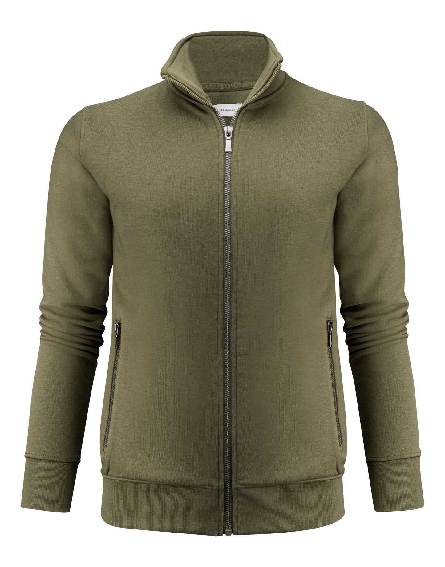 Ladies Melville Heights Full Zip Sweater - Moss Green