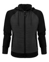 Ladies Keyport Full Zip Hooded Hybrid Jacket - Black