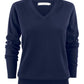Ashland V-Neck Ladies Knit - Navy