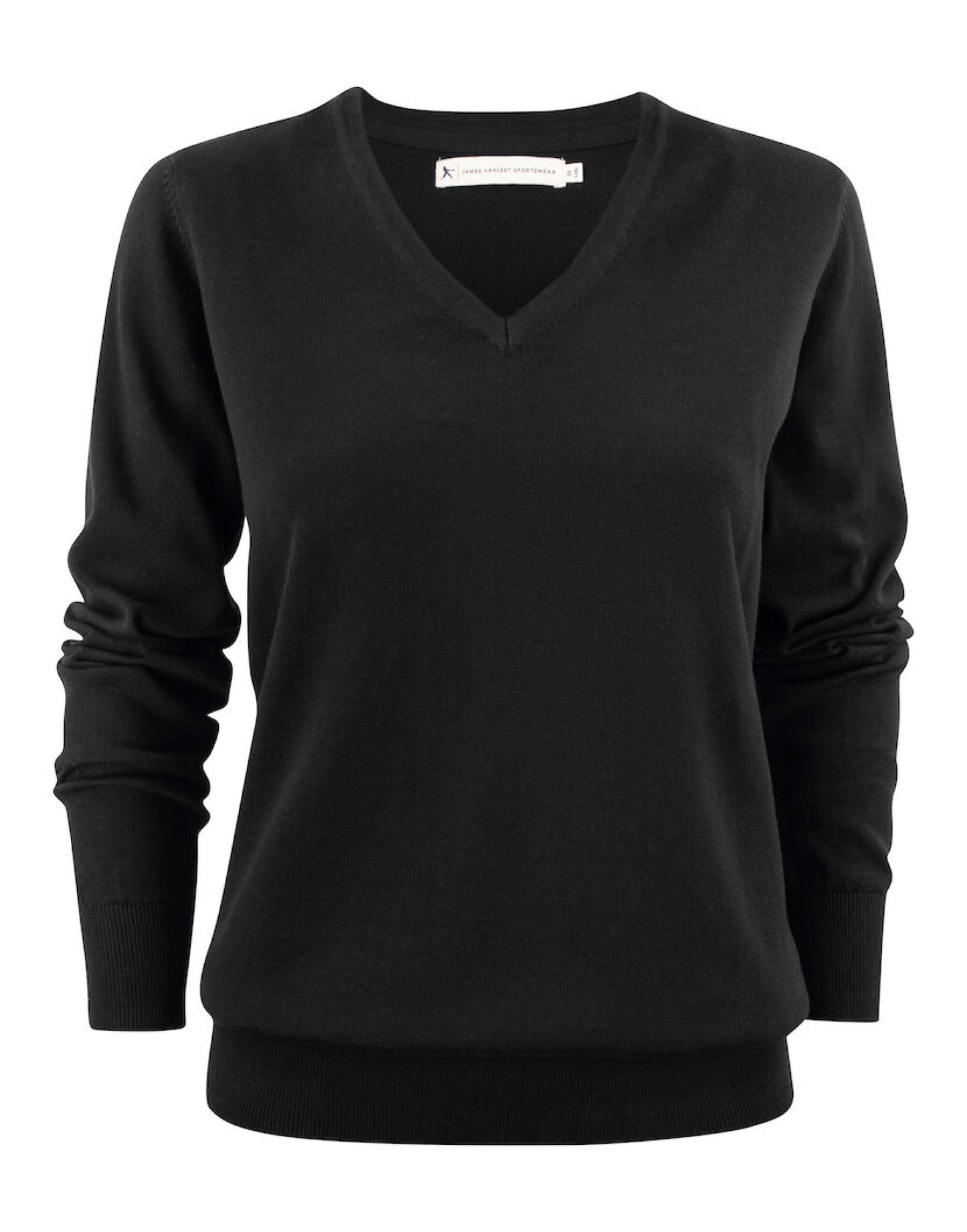 Ashland V-Neck Ladies Knit - Black