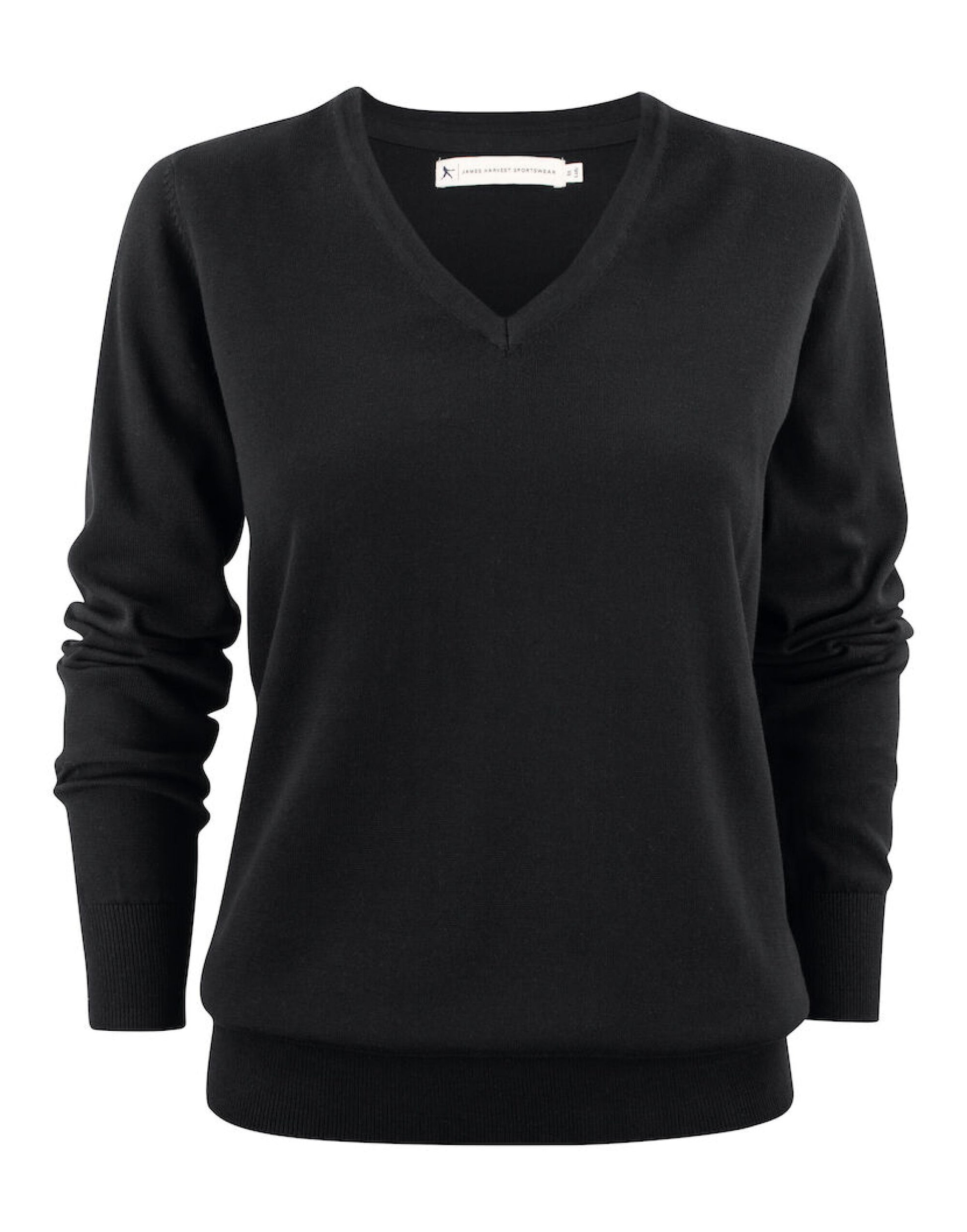 Ashland V-Neck Ladies Knit - Black