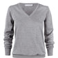 Ladies Westmore V Jumper - Grey Melange