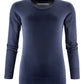 Ashland U-Neck Ladies Knit - Navy