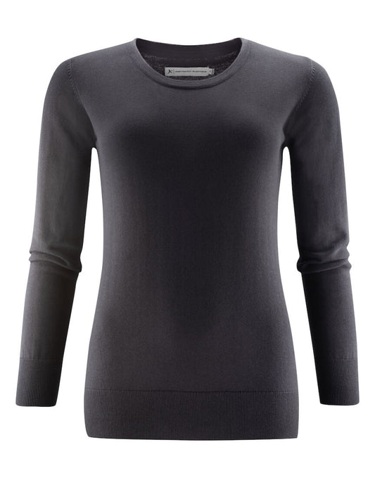 Ashland U-Neck Ladies Knit - Black
