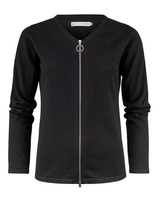 Ladies Knitted Cardigan - Black