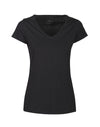Whailford V-Neck Ladies T - Black