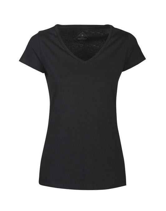 Whailford V-Neck Ladies T - Black
