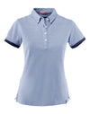 Larkford Ladies Pique Polo - Light Blue Melange