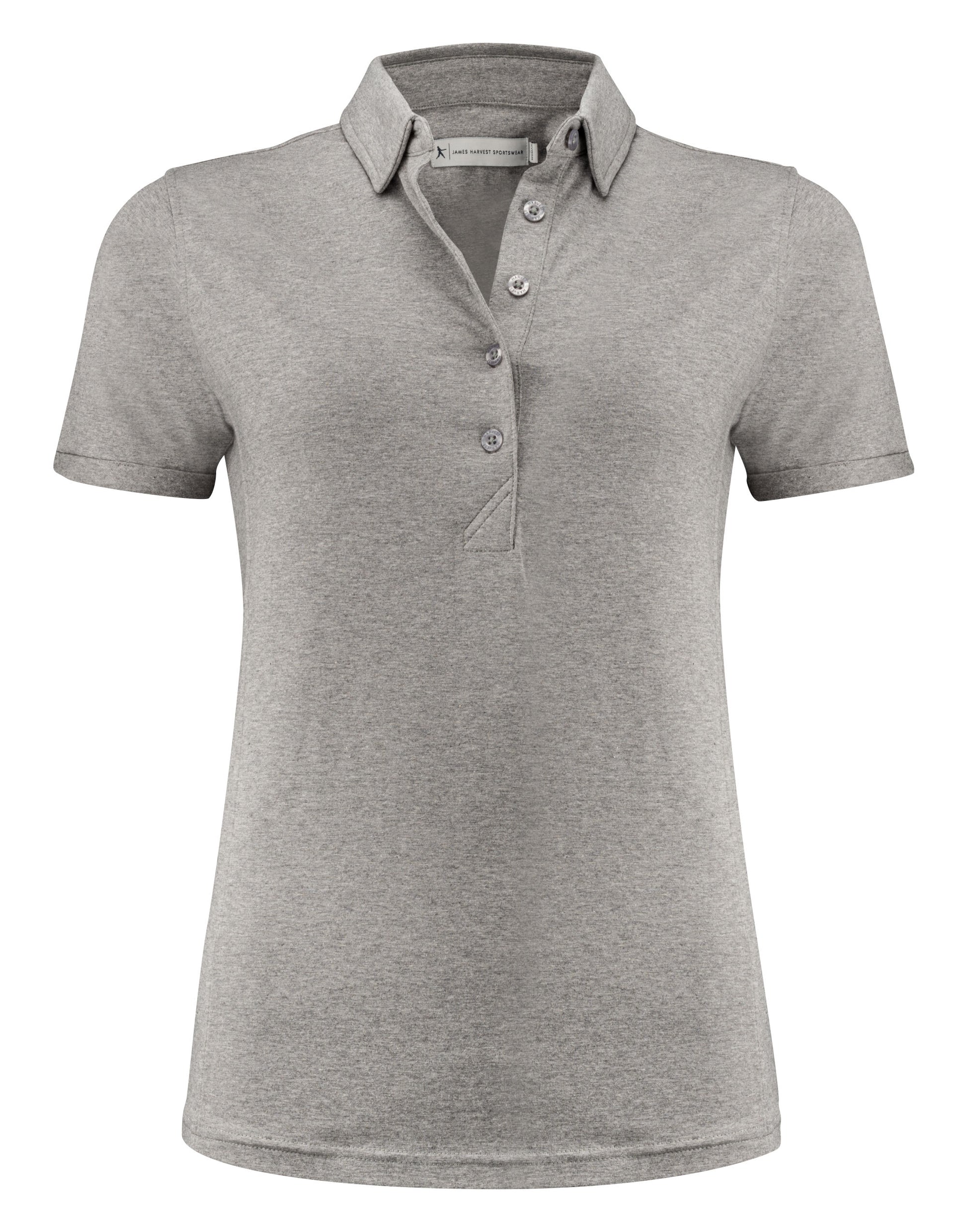 Ladies American Supreme Polo - Grey Melange