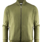 Melville Heights Full Zip Sweater - Moss Green