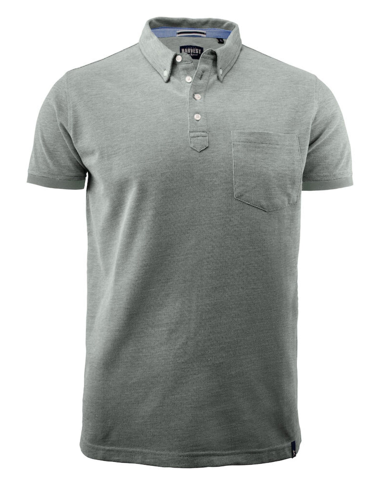 Larkford Pique Polo Shirt - Grey Melange