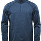 Men's Pure Earth Treeline Performance 1/4 Zip Pullover - Dark Navy Heather