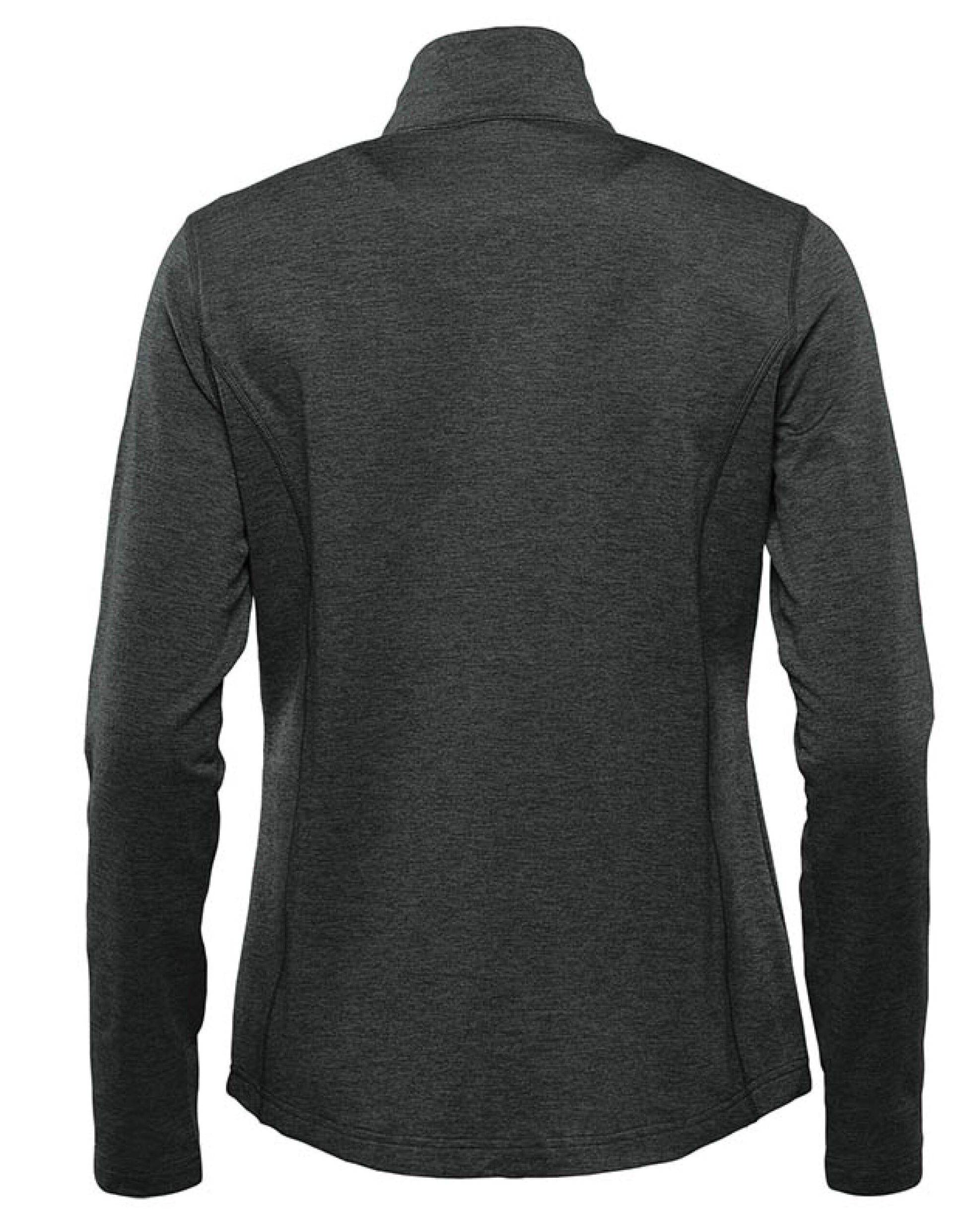 Women's Pure Earth Treeline Performance 1/4 Zip Pullover - Black Heather