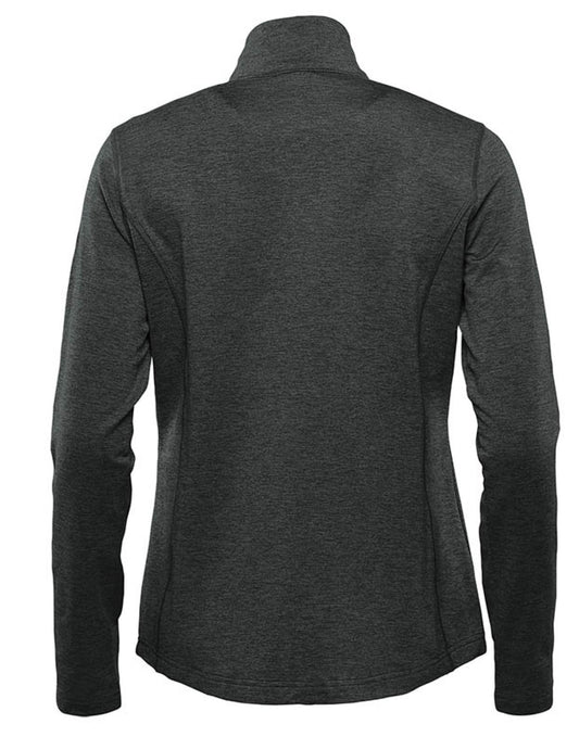 Women's Pure Earth Treeline Performance 1/4 Zip Pullover - Black Heather